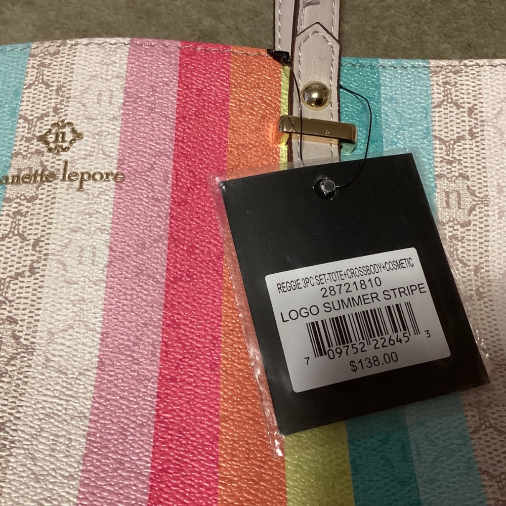 Nanette Lepore Multicolor Striped Shoulder Bag - Picture 2 of 16